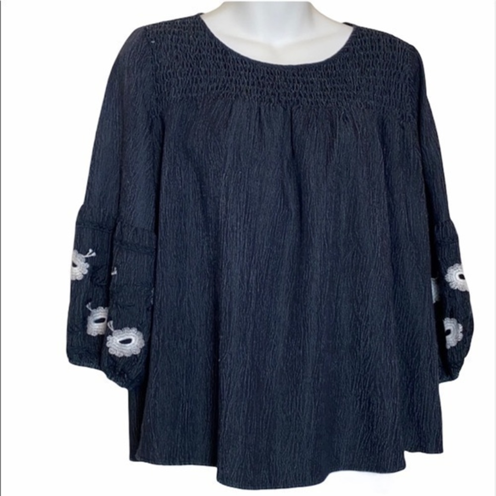 Miami Denim Colored Babydoll Top Size S